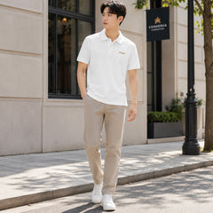 HYYPE White Be Yourself Embroidered Polo T-Shirt