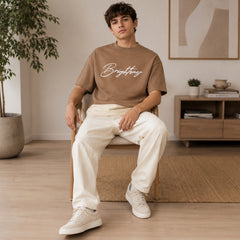 HYYPE Beige Brightong Graphic T-Shirt
