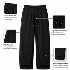 HYYPE Black Straight Fit Korean Trouser