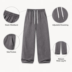 HYYPE Grey Straight Fit Korean Trouser