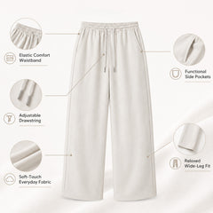 HYYPE White Straight Fit Korean Trouser