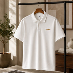 HYYPE White Be Yourself Embroidered Polo T-Shirt