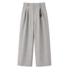HYYPE Grey Korean Loose Fit Trouser